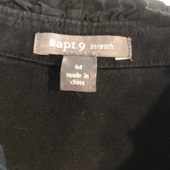 apt. 9 stretch black soft jacket size M - Picture 3 of 5